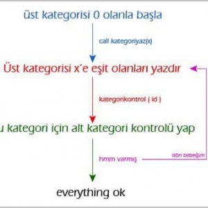 ASP de sınırsız alt kategori - Sınırsız kategorileme nasıl yapılır?